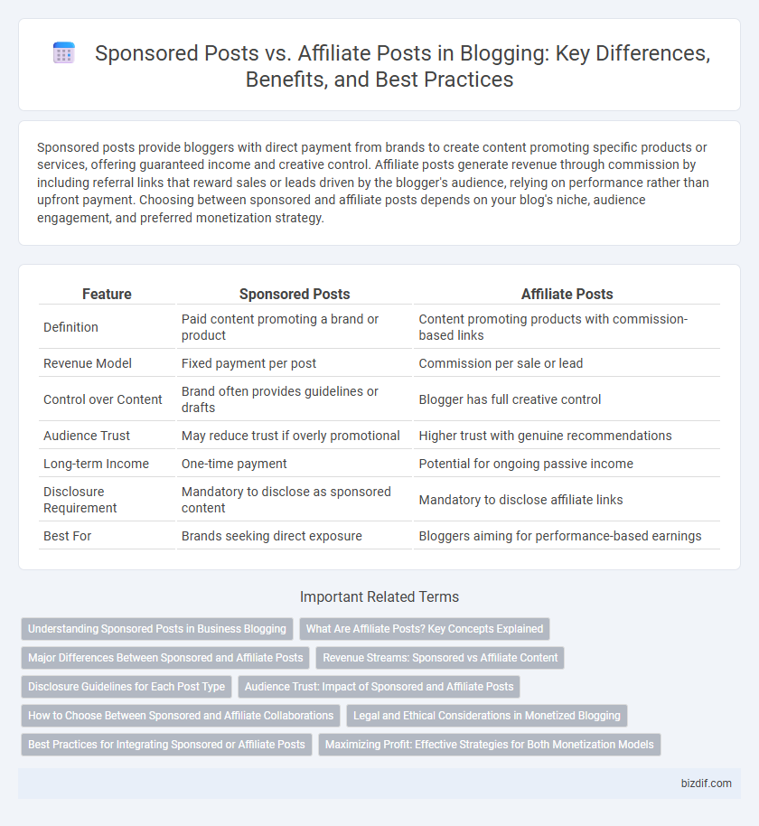Sponsored Posts vs. Affiliate Posts in Blogging: Key Differences, Benefits, and Best Practices