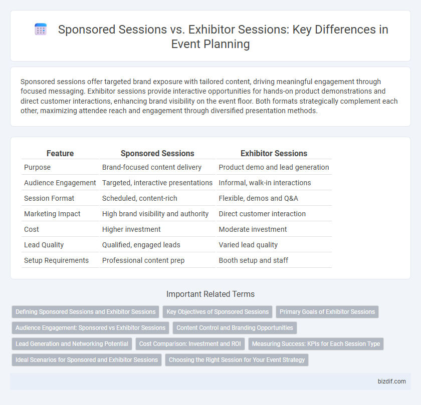 Sponsored Sessions vs. Exhibitor Sessions: Key Differences in Event Planning