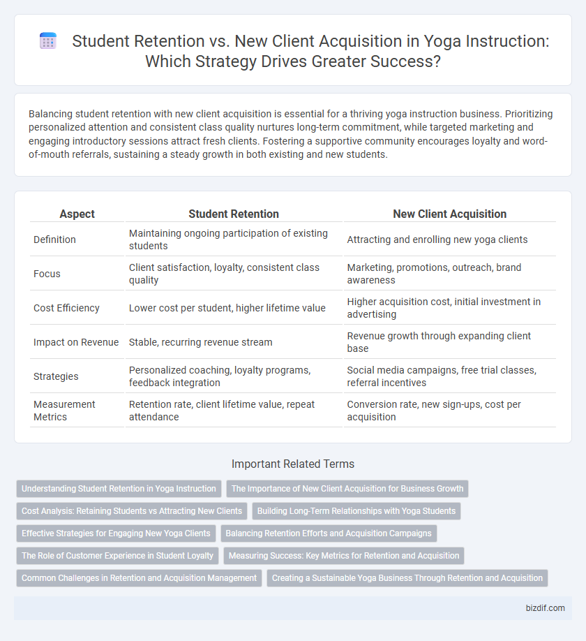 Student Retention vs. New Client Acquisition in Yoga Instruction: Which Strategy Drives Greater Success?