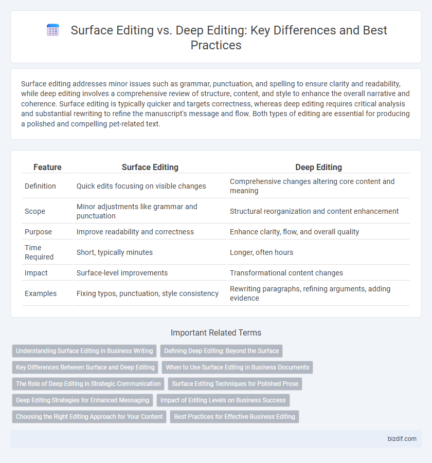 Surface Editing vs. Deep Editing: Key Differences and Best Practices
