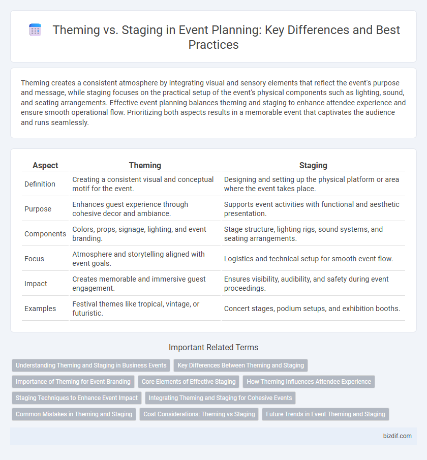 Theming vs. Staging in Event Planning: Key Differences and Best Practices