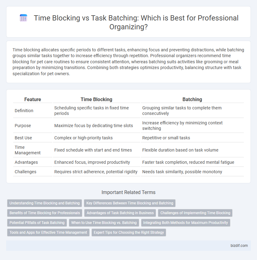 Time Blocking vs Task Batching: Which is Best for Professional Organizing?