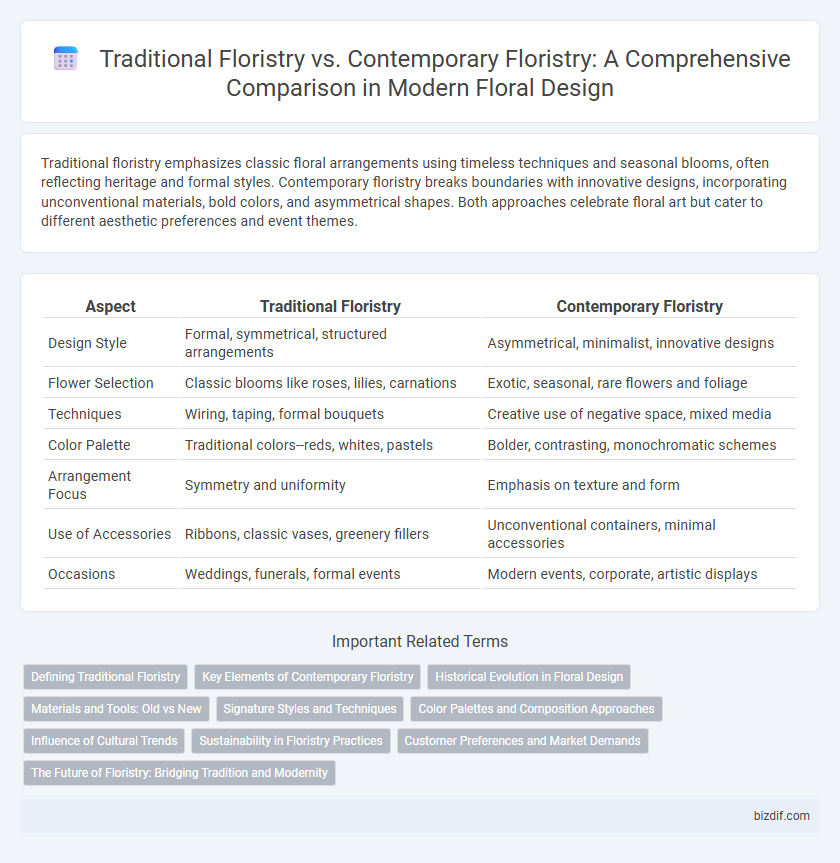 Traditional Floristry vs. Contemporary Floristry: A Comprehensive Comparison in Modern Floral Design