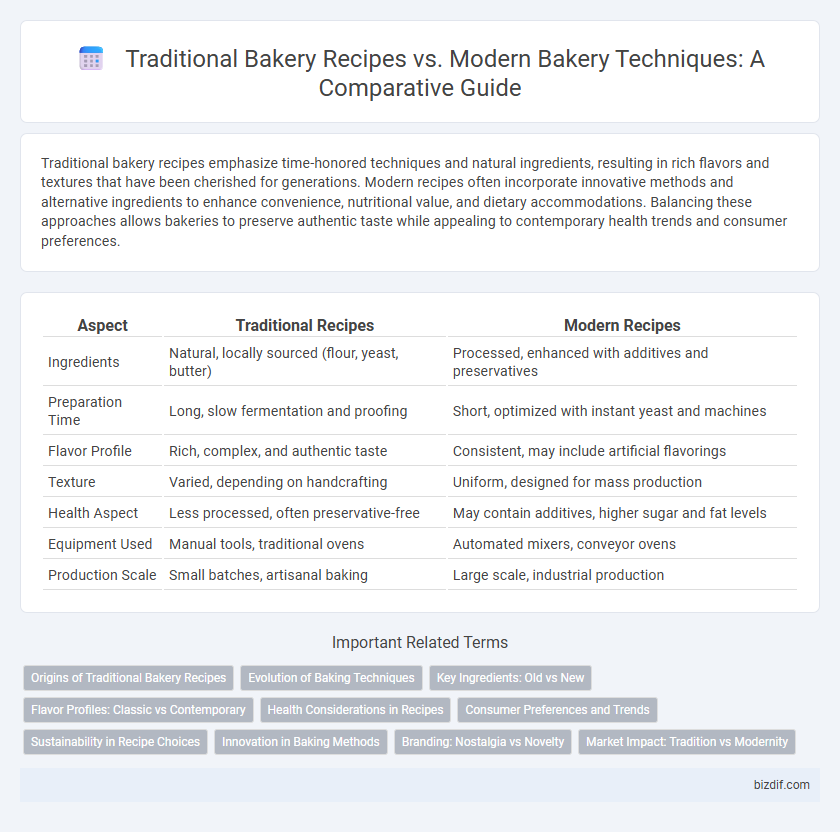 Traditional Bakery Recipes vs. Modern Bakery Techniques: A Comparative Guide