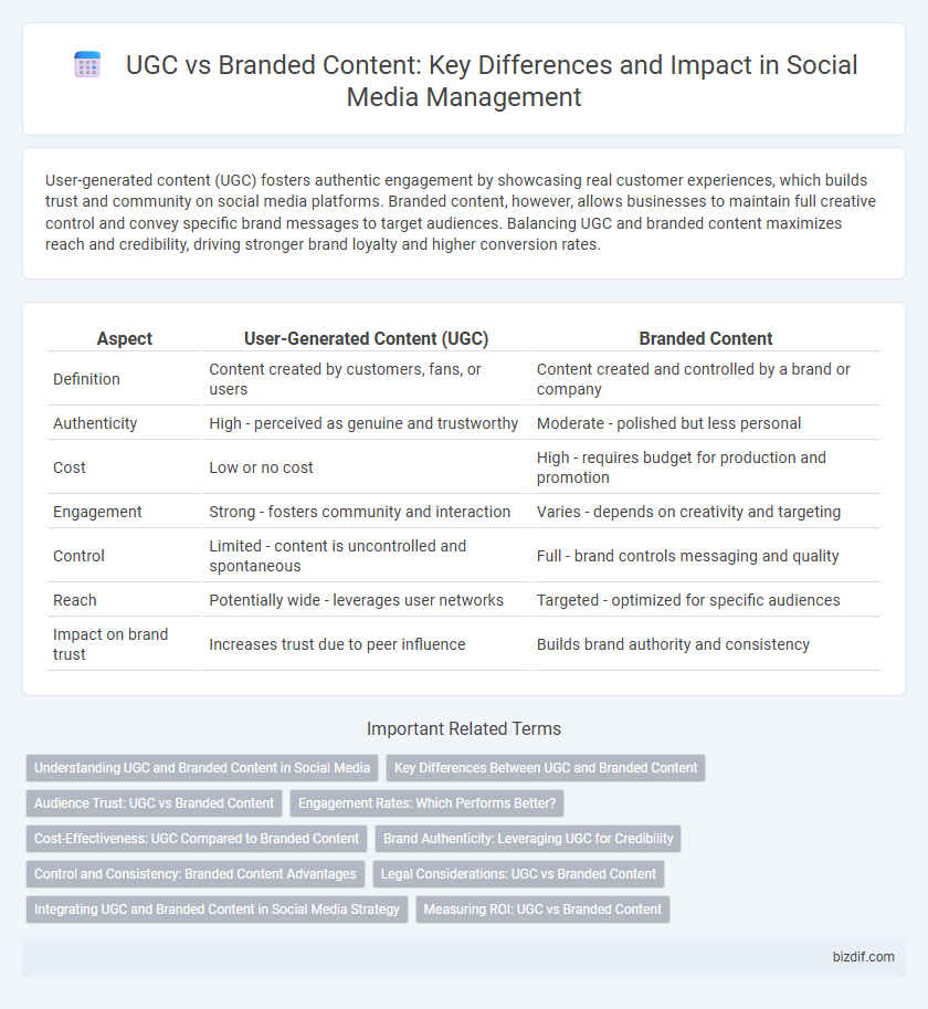 UGC vs Branded Content: Key Differences and Impact in Social Media Management