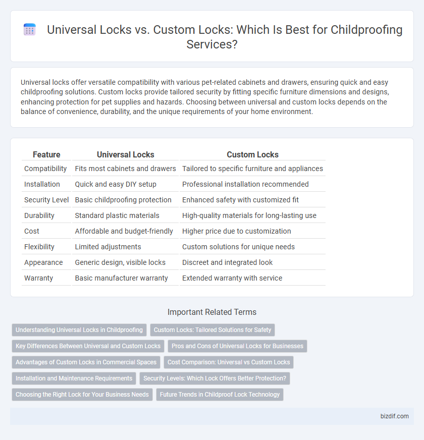 Universal Locks vs. Custom Locks: Which Is Best for Childproofing Services?