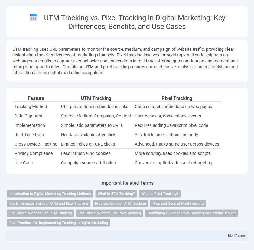 UTM Tracking vs. Pixel Tracking in Digital Marketing: Key Differences, Benefits, and Use Cases