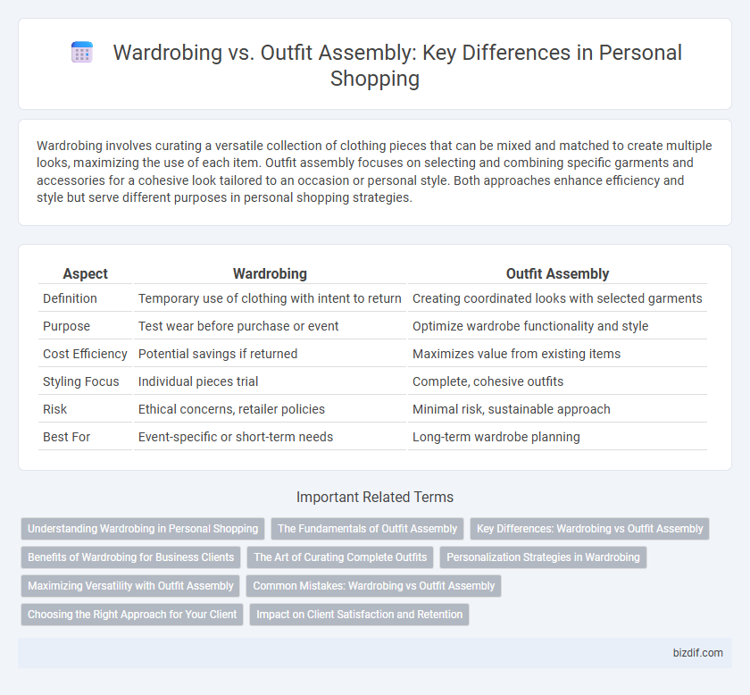 Wardrobing vs. Outfit Assembly: Key Differences in Personal Shopping