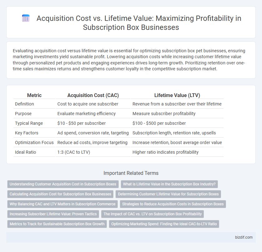 Acquisition Cost vs. Lifetime Value: Maximizing Profitability in Subscription Box Businesses