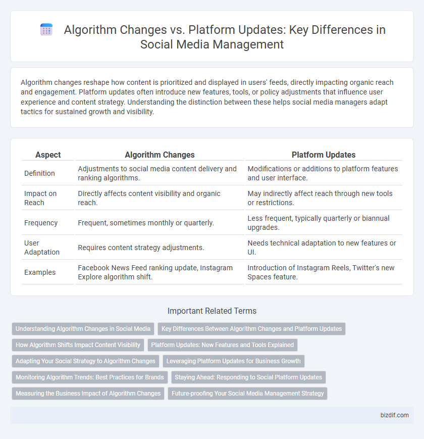 Algorithm Changes vs. Platform Updates: Key Differences in Social Media Management