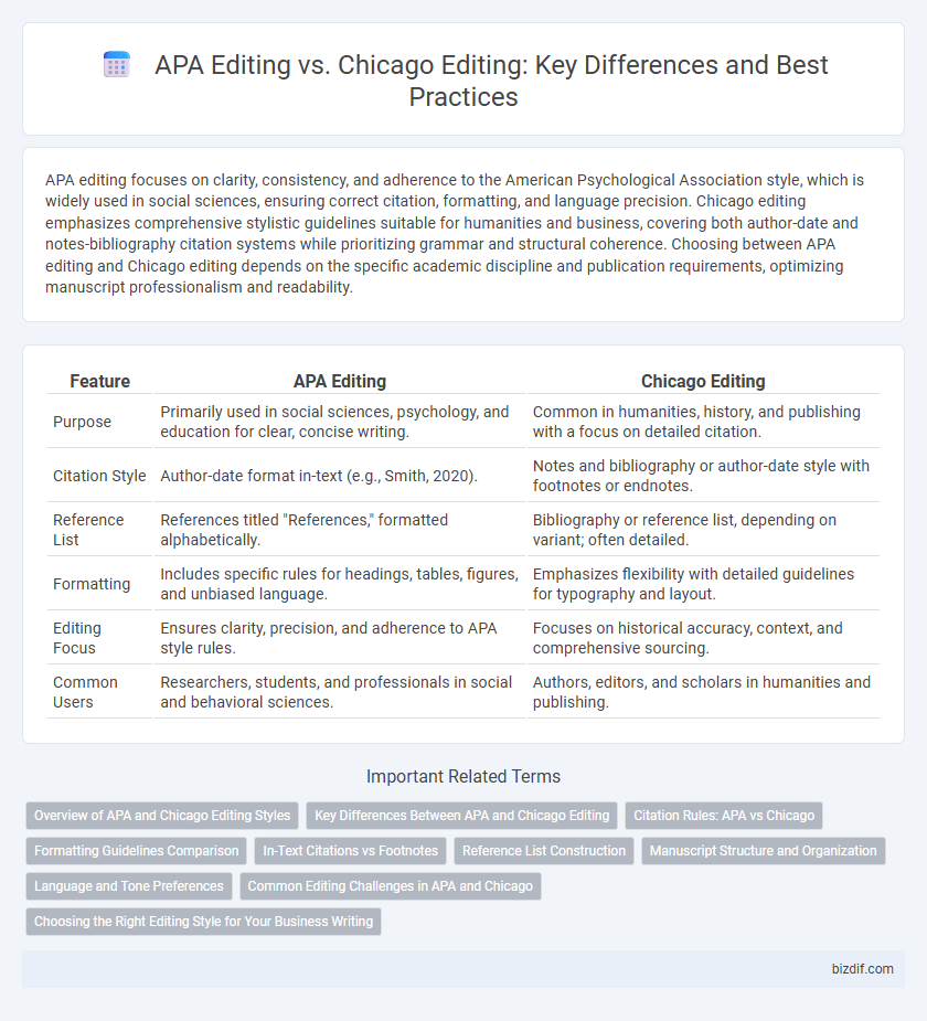 APA Editing vs. Chicago Editing: Key Differences and Best Practices
