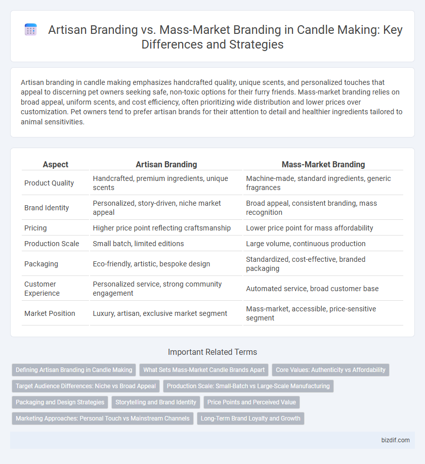 Artisan Branding vs. Mass-Market Branding in Candle Making: Key Differences and Strategies