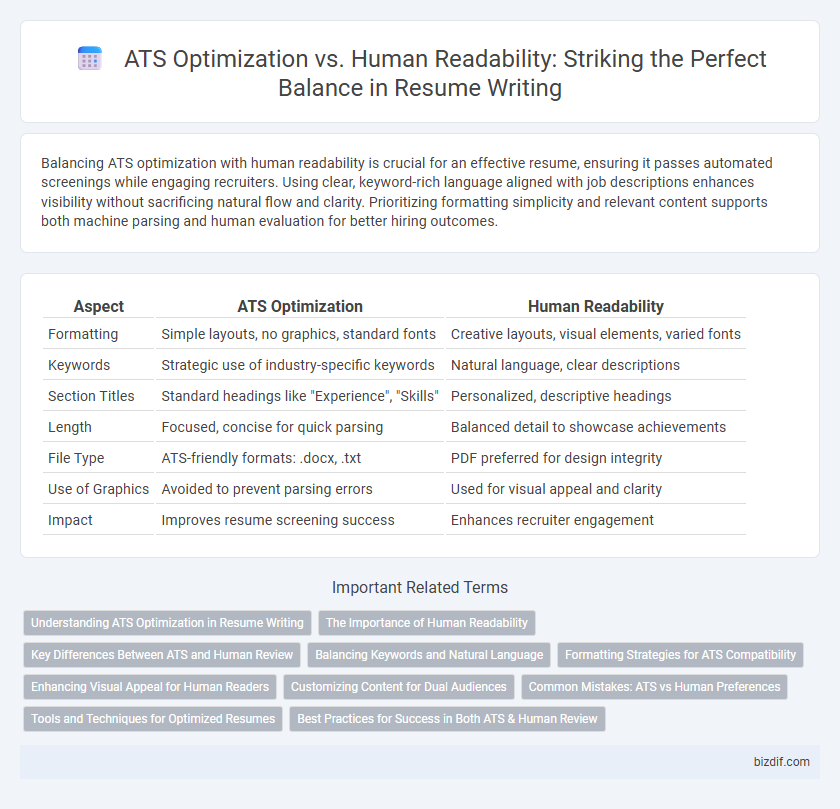 ATS Optimization vs. Human Readability: Striking the Perfect Balance in Resume Writing