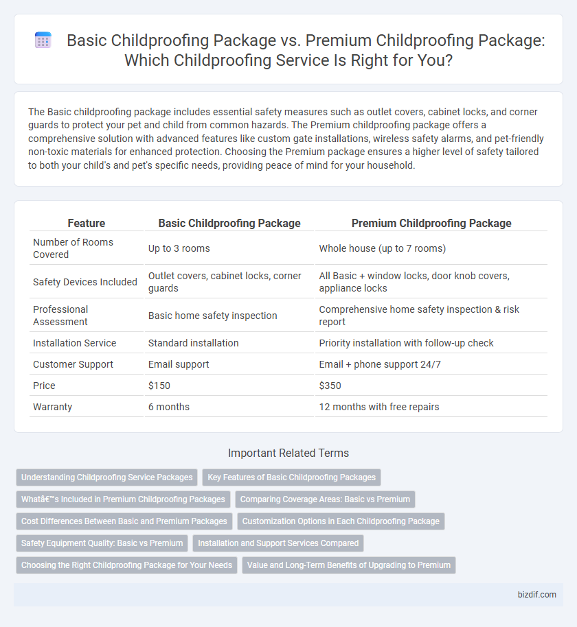Basic Childproofing Package vs. Premium Childproofing Package: Which Childproofing Service Is Right for You?