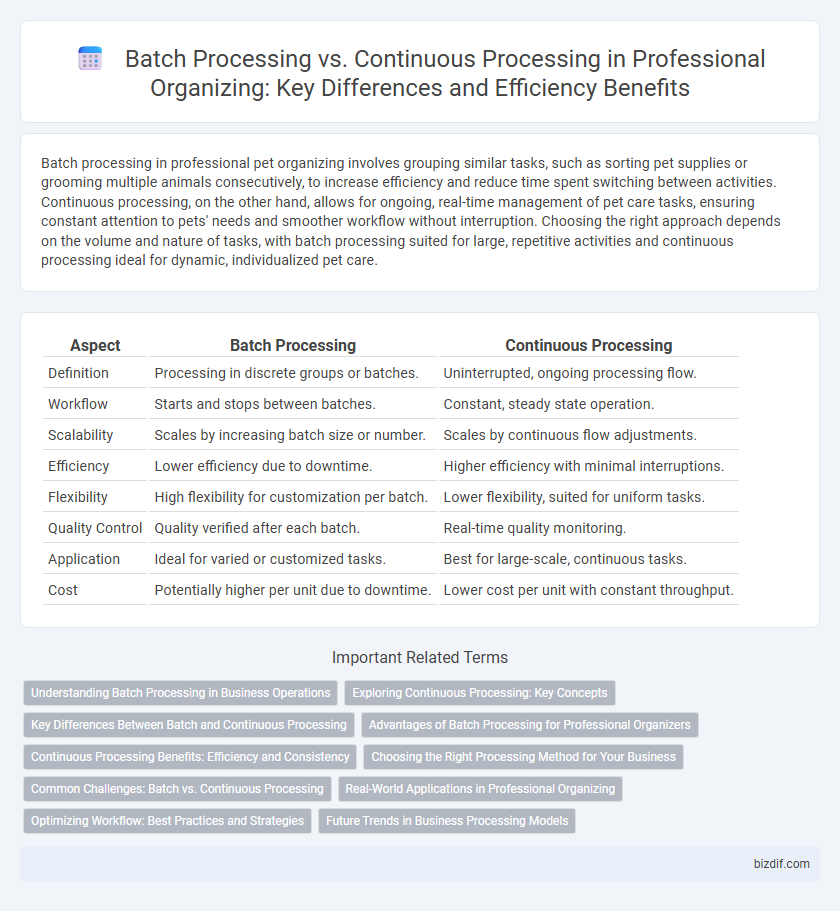 Batch Processing vs. Continuous Processing in Professional Organizing: Key Differences and Efficiency Benefits