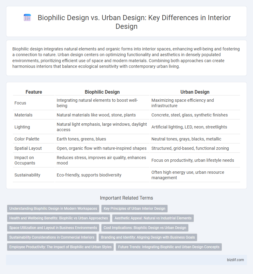 Biophilic Design vs. Urban Design: Key Differences in Interior Design