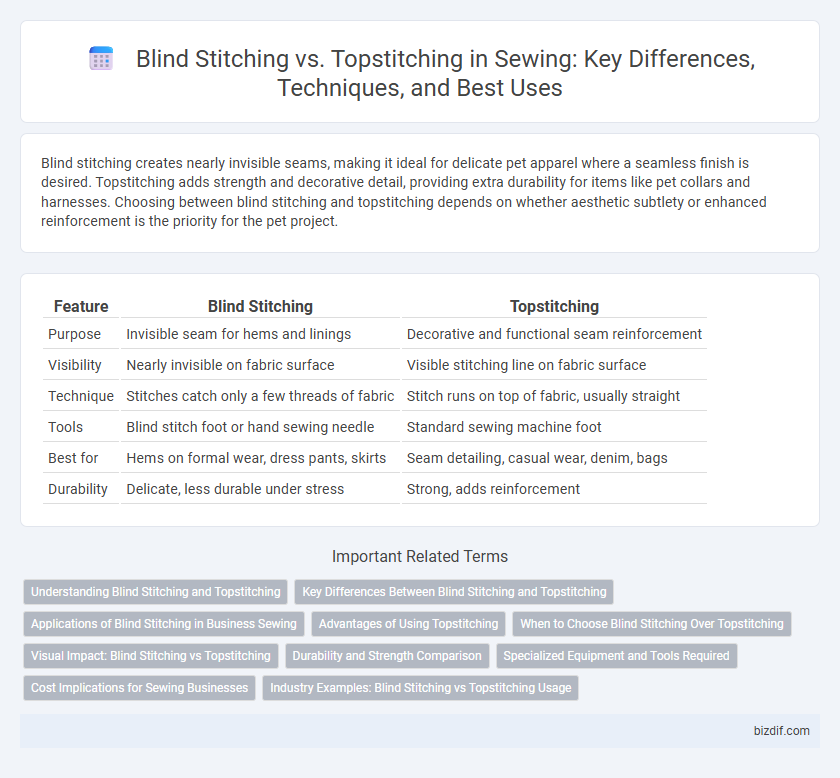 Blind Stitching vs. Topstitching in Sewing: Key Differences, Techniques, and Best Uses