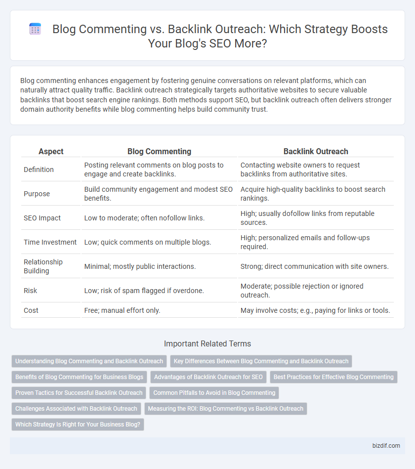 Blog Commenting vs. Backlink Outreach: Which Strategy Boosts Your Blog's SEO More?