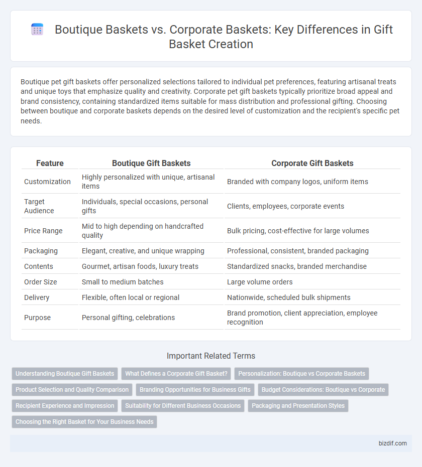 Boutique Baskets vs. Corporate Baskets: Key Differences in Gift Basket Creation