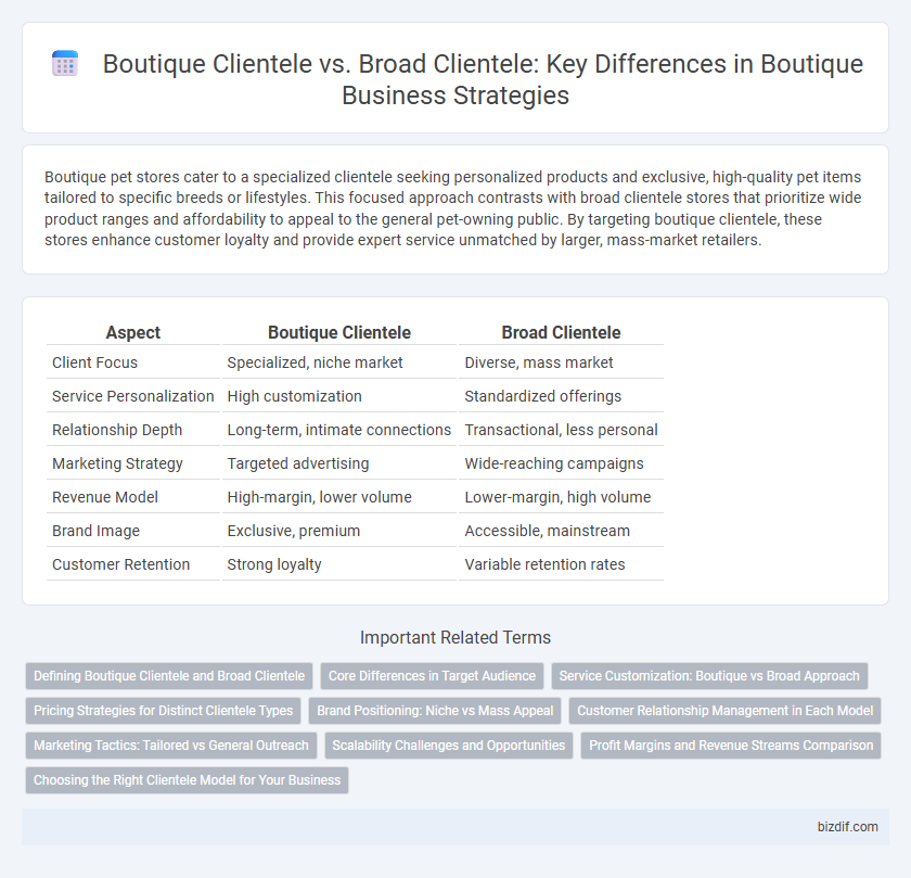 Boutique Clientele vs. Broad Clientele: Key Differences in Boutique Business Strategies