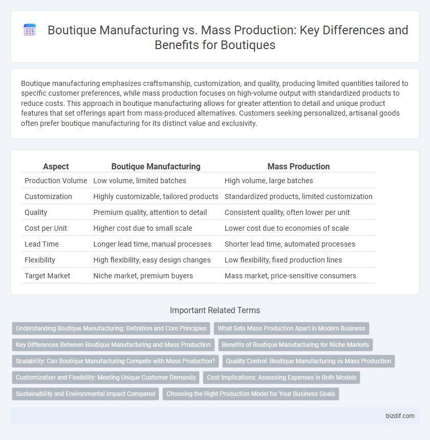 Boutique Manufacturing vs. Mass Production: Key Differences and Benefits for Boutiques