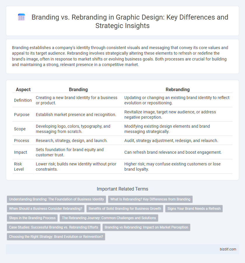 Branding vs. Rebranding in Graphic Design: Key Differences and Strategic Insights