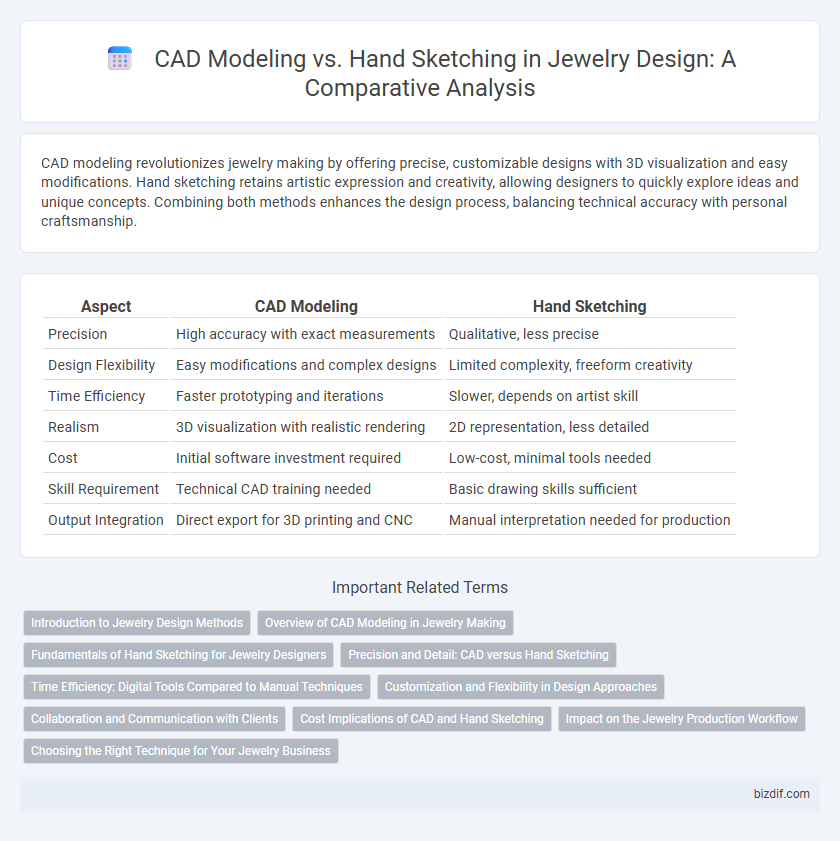 CAD Modeling vs. Hand Sketching in Jewelry Design: A Comparative Analysis