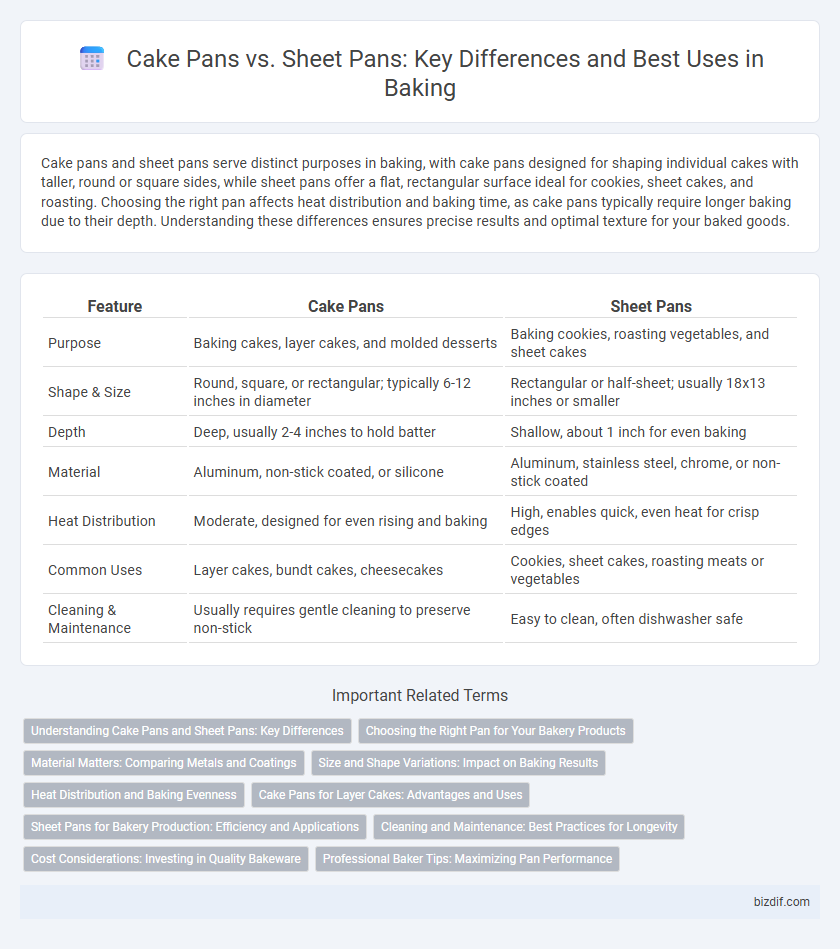 Cake Pans vs. Sheet Pans: Key Differences and Best Uses in Baking