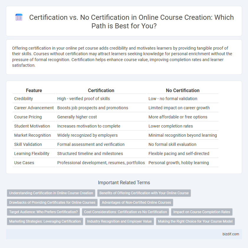 Certification vs. No Certification in Online Course Creation: Which Path is Best for You?