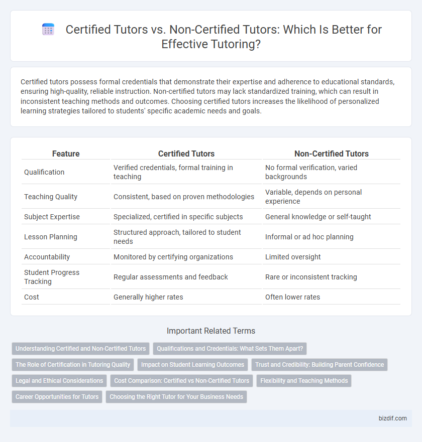 Certified Tutors vs. Non-Certified Tutors: Which Is Better for Effective Tutoring?