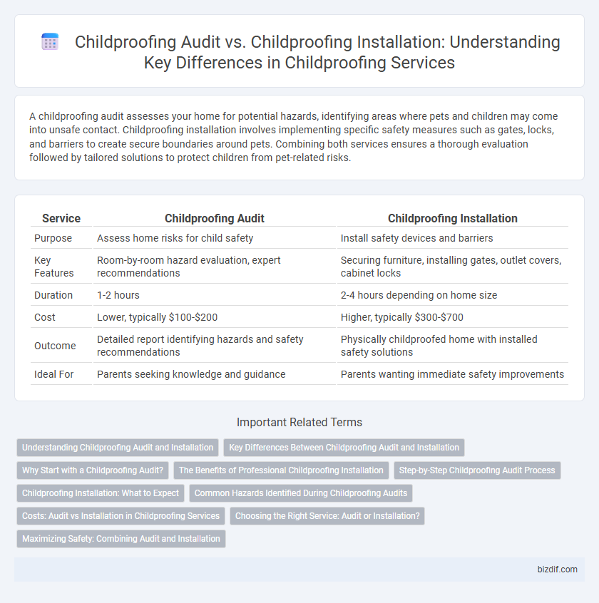 Childproofing Audit vs. Childproofing Installation: Understanding Key Differences in Childproofing Services