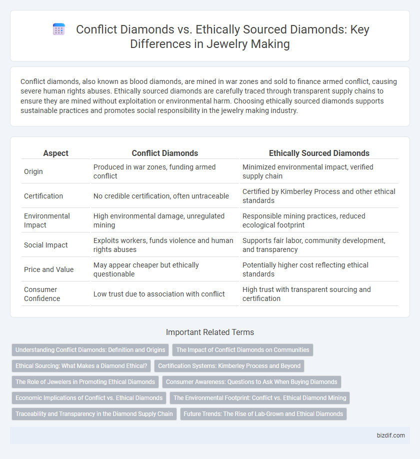 Conflict Diamonds vs. Ethically Sourced Diamonds: Key Differences in Jewelry Making