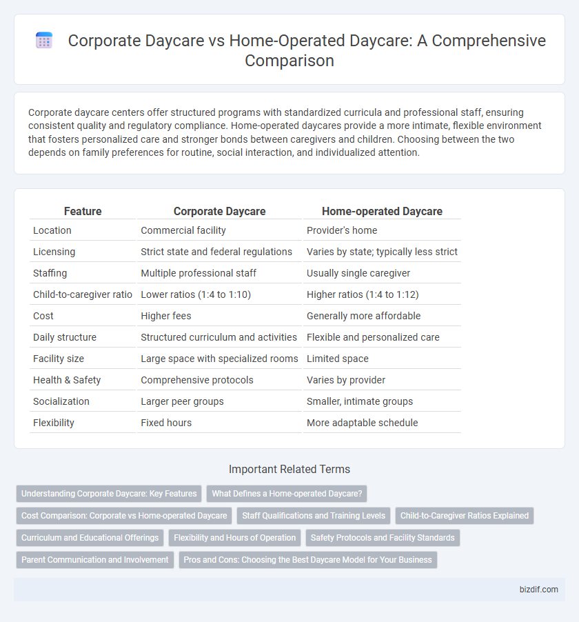 Corporate Daycare vs Home-Operated Daycare: A Comprehensive Comparison