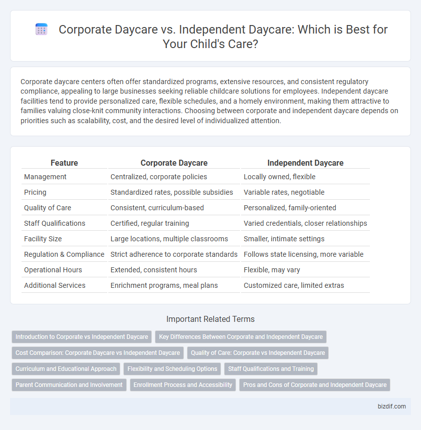 Corporate Daycare vs. Independent Daycare: Which is Best for Your Child's Care?