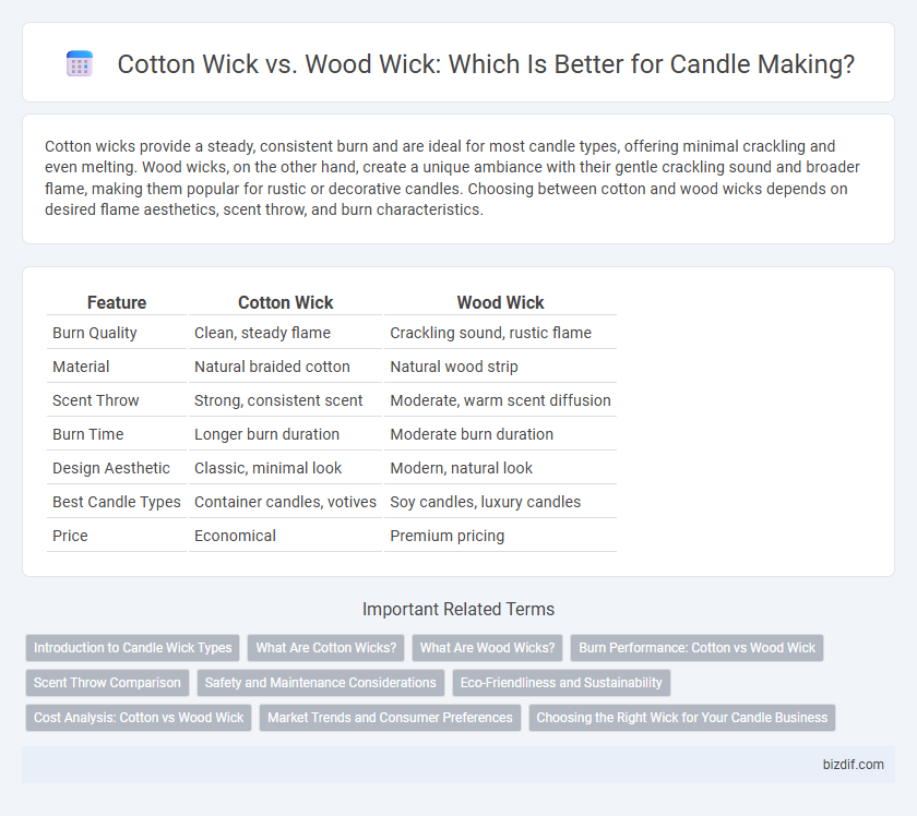 Cotton Wick vs. Wood Wick: Which Is Better for Candle Making?
