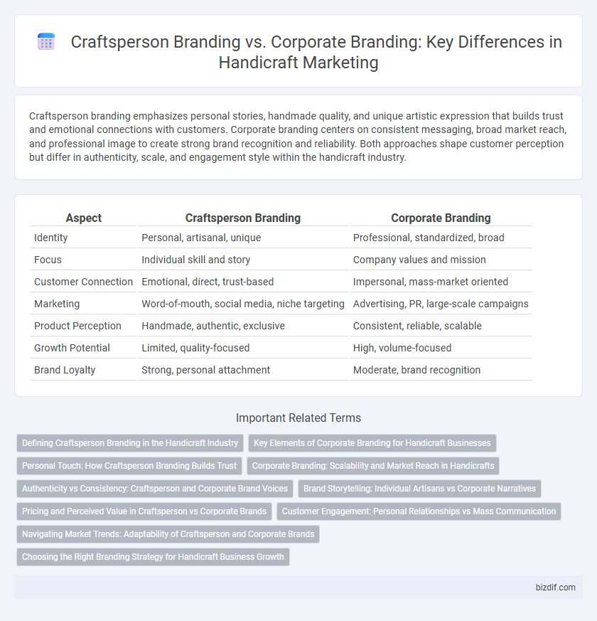 Craftsperson Branding vs. Corporate Branding: Key Differences in Handicraft Marketing