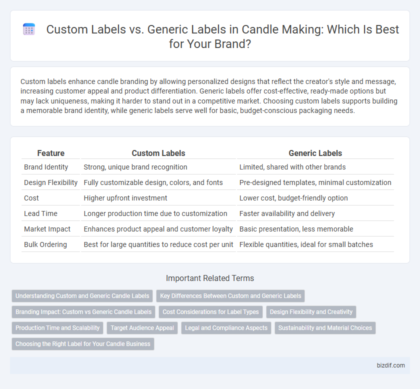 Custom Labels vs. Generic Labels in Candle Making: Which Is Best for Your Brand?