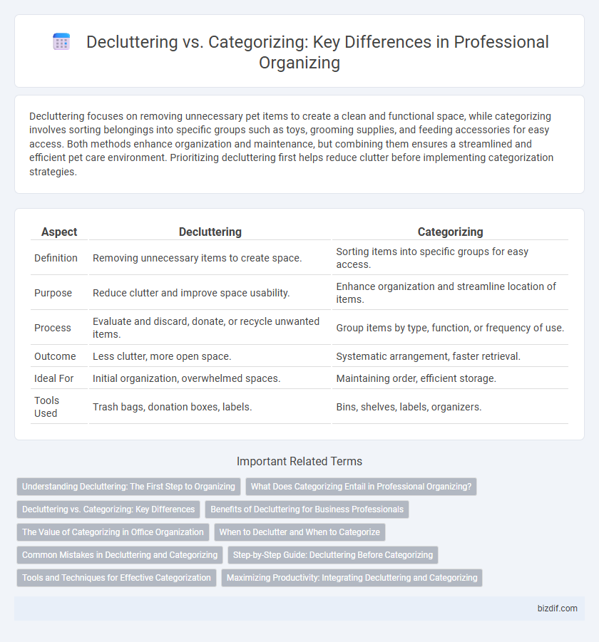 Decluttering vs. Categorizing: Key Differences in Professional Organizing