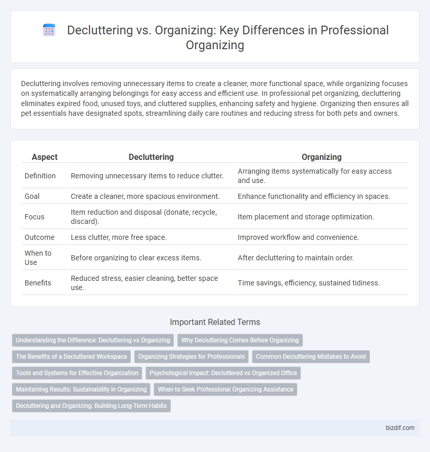 Decluttering vs. Organizing: Key Differences in Professional Organizing