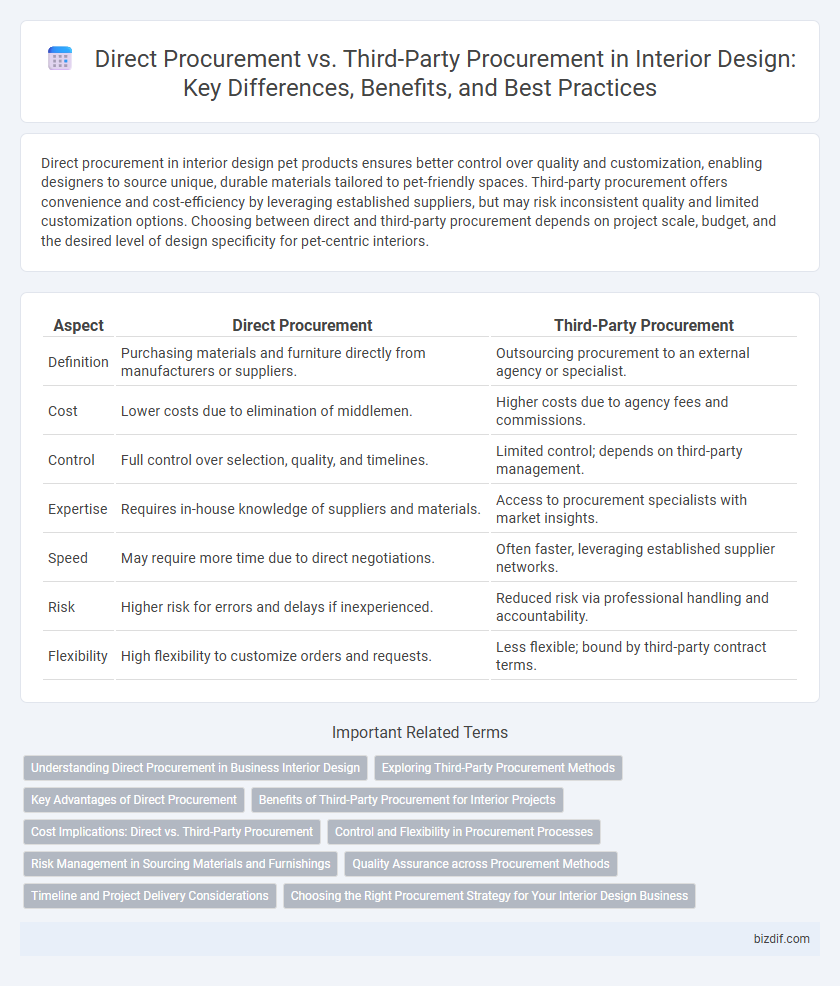Direct Procurement vs. Third-Party Procurement in Interior Design: Key Differences, Benefits, and Best Practices