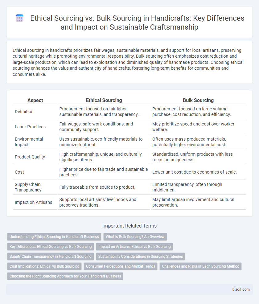 Ethical Sourcing vs. Bulk Sourcing in Handicrafts: Key Differences and Impact on Sustainable Craftsmanship