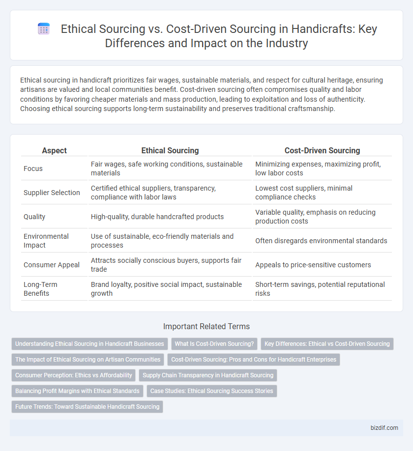 Ethical Sourcing vs. Cost-Driven Sourcing in Handicrafts: Key Differences and Impact on the Industry