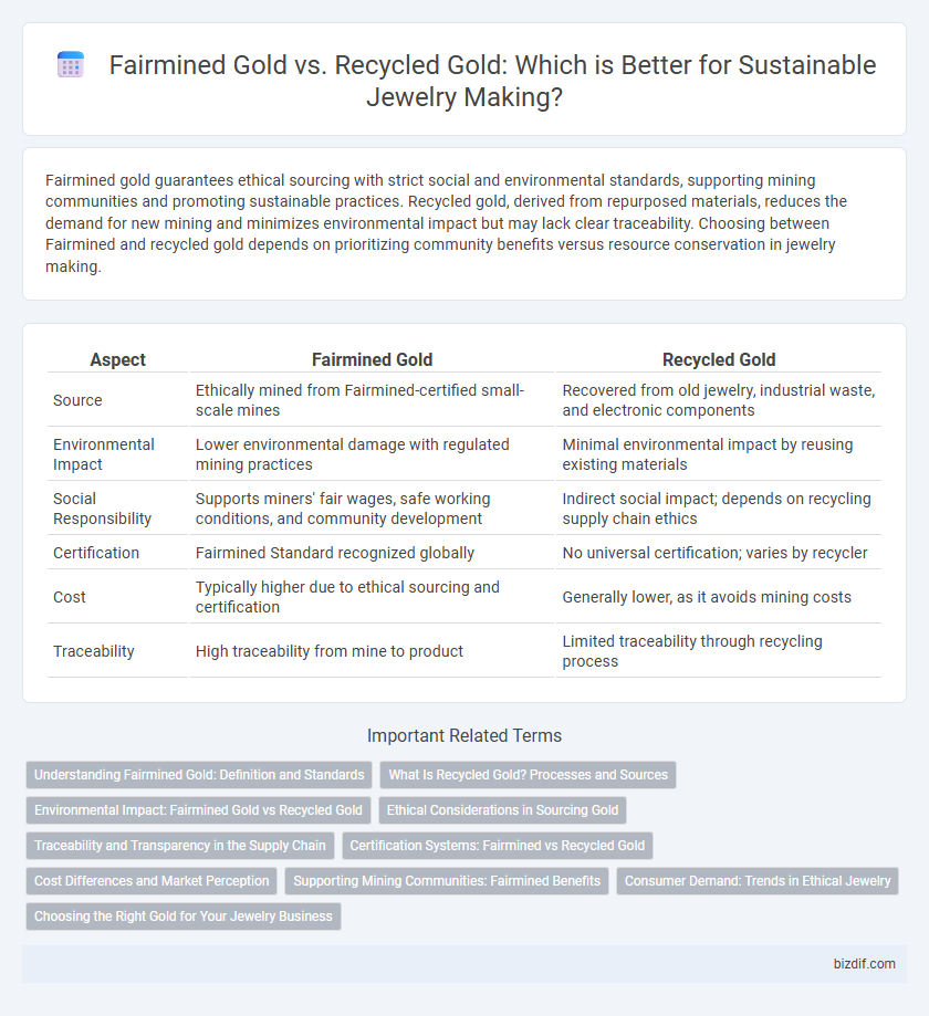 Fairmined Gold vs. Recycled Gold: Which is Better for Sustainable Jewelry Making?