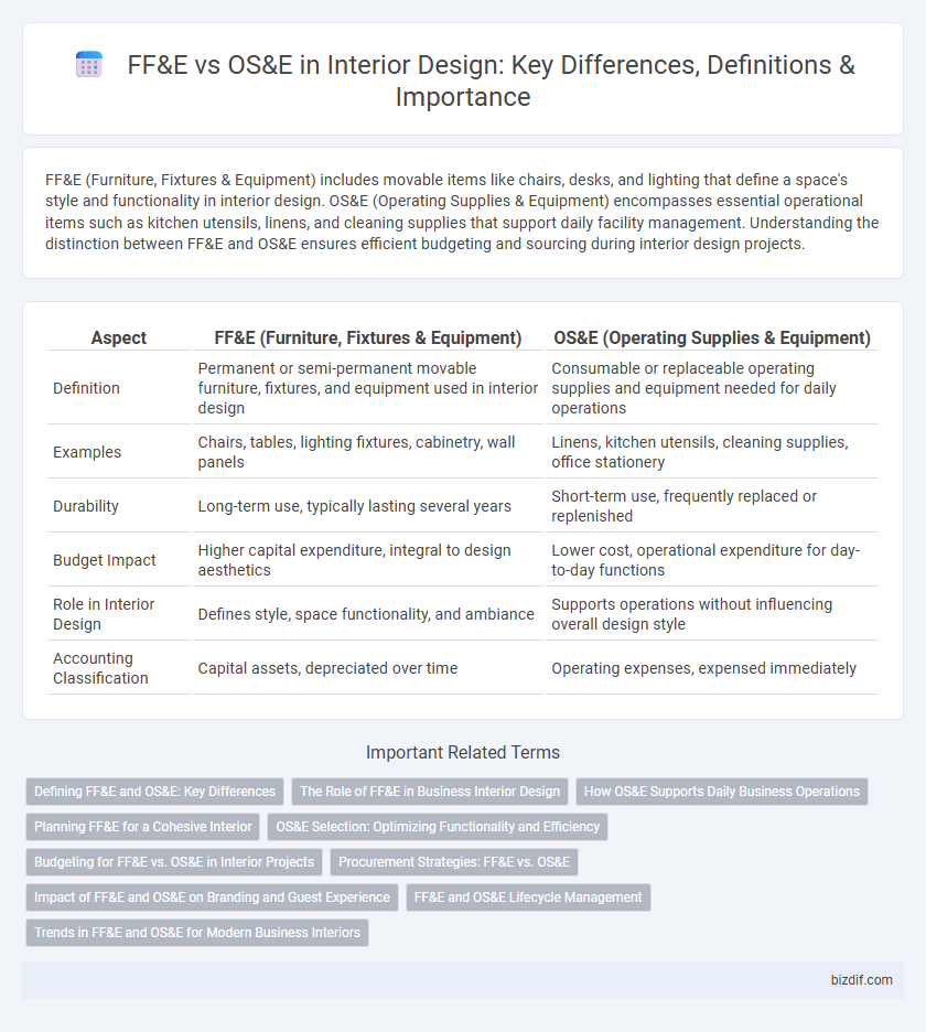 FF&E vs OS&E in Interior Design: Key Differences, Definitions & Importance