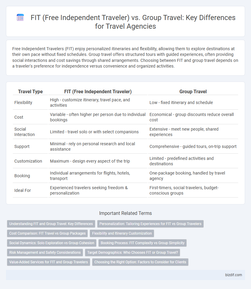 FIT (Free Independent Traveler) vs. Group Travel: Key Differences for Travel Agencies