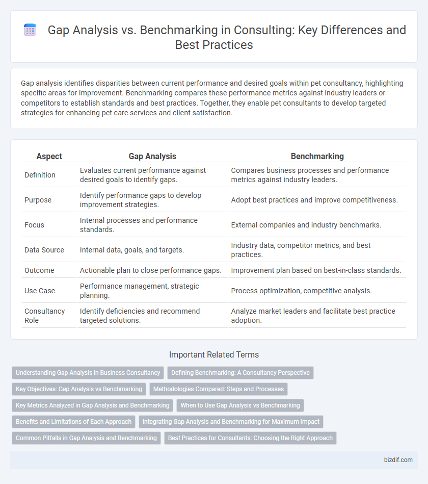 Gap Analysis vs. Benchmarking in Consulting: Key Differences and Best Practices