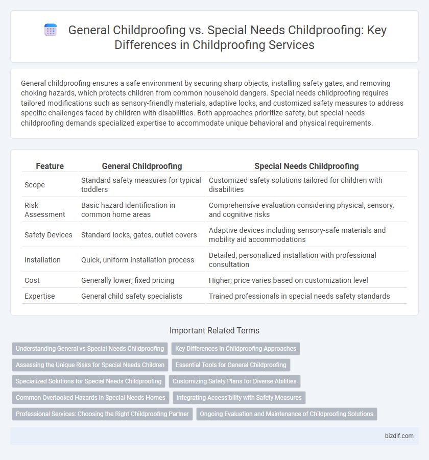 General Childproofing vs. Special Needs Childproofing: Key Differences in Childproofing Services