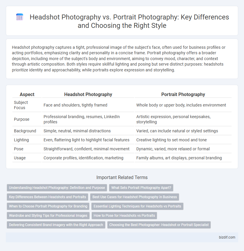 Headshot Photography vs. Portrait Photography: Key Differences and Choosing the Right Style