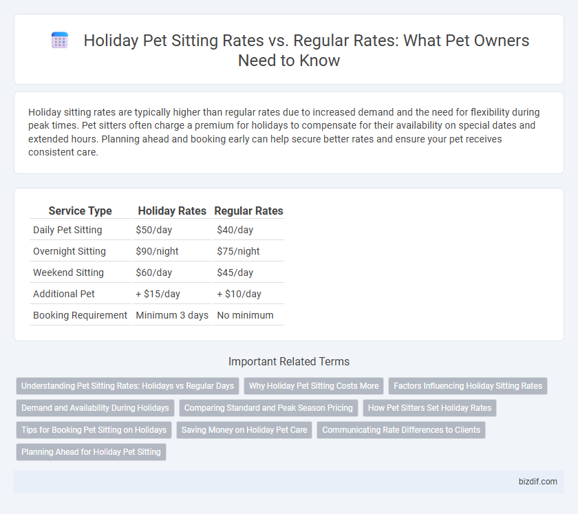Holiday Pet Sitting Rates vs. Regular Rates: What Pet Owners Need to Know