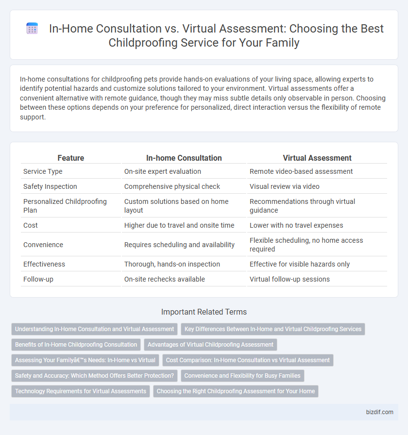 In-Home Consultation vs. Virtual Assessment: Choosing the Best Childproofing Service for Your Family